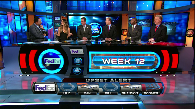 Illustration for article titled Dan Marino Spent Most Of "The NFL Today" Staring At Lily Aldridge's Cleavage